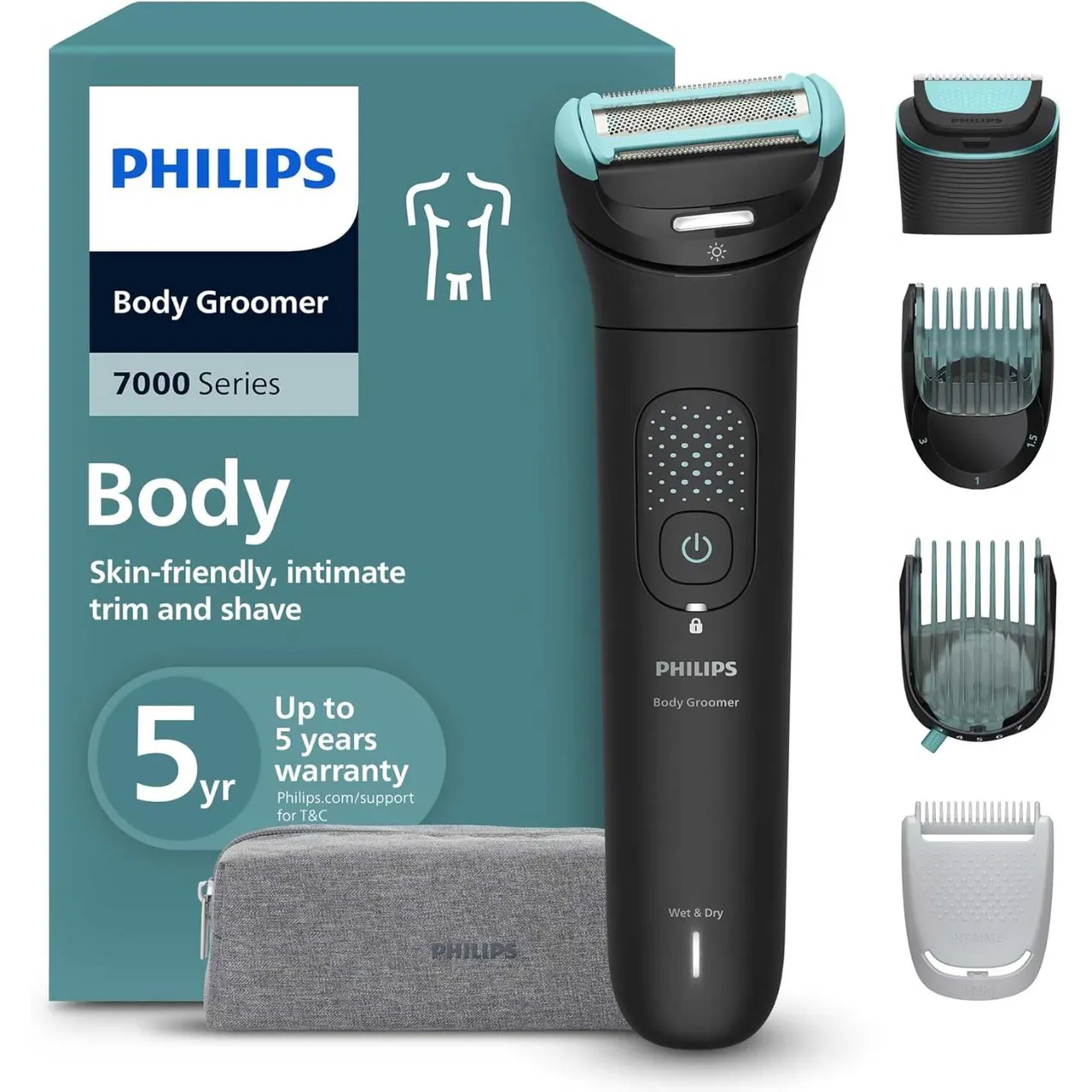 Philips جهاز تشذيب الجسم Trim & Shave‏ BG7470/15