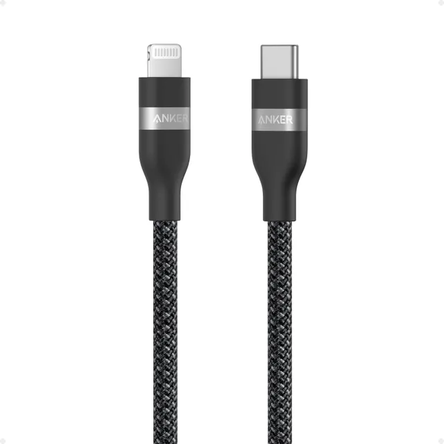 Anker PCR-Braided USB-C to Lightning Charging Cable, 3ft, A82B2011