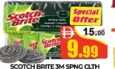 Scotch-Brite 3M Spng Clth +Spiral+Lintte