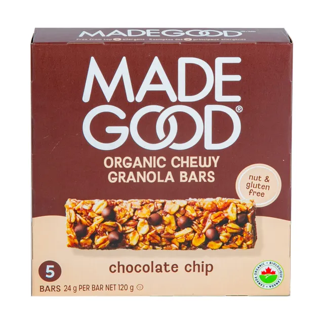 Made Good Organic Chewy Choaolate Chip Granola Bars