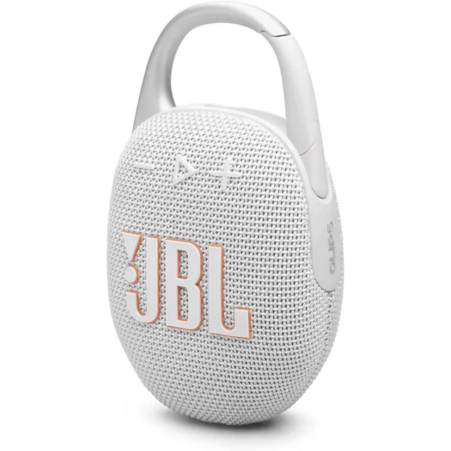 JBL Clip 5 Waterproof and Ultra-portable Bluetooth Speaker White
