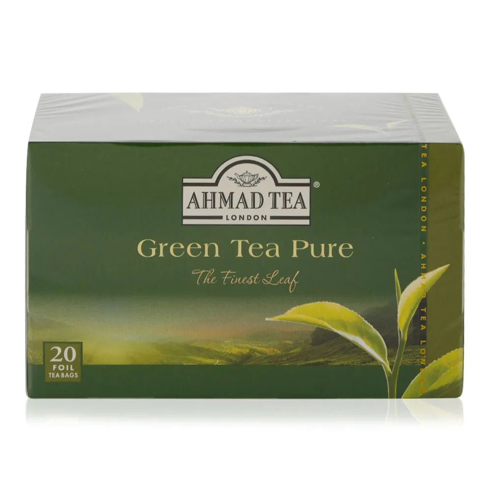 Ahmad Tea شاي أخضر نقي من أجود الأوراق - 20 كيس