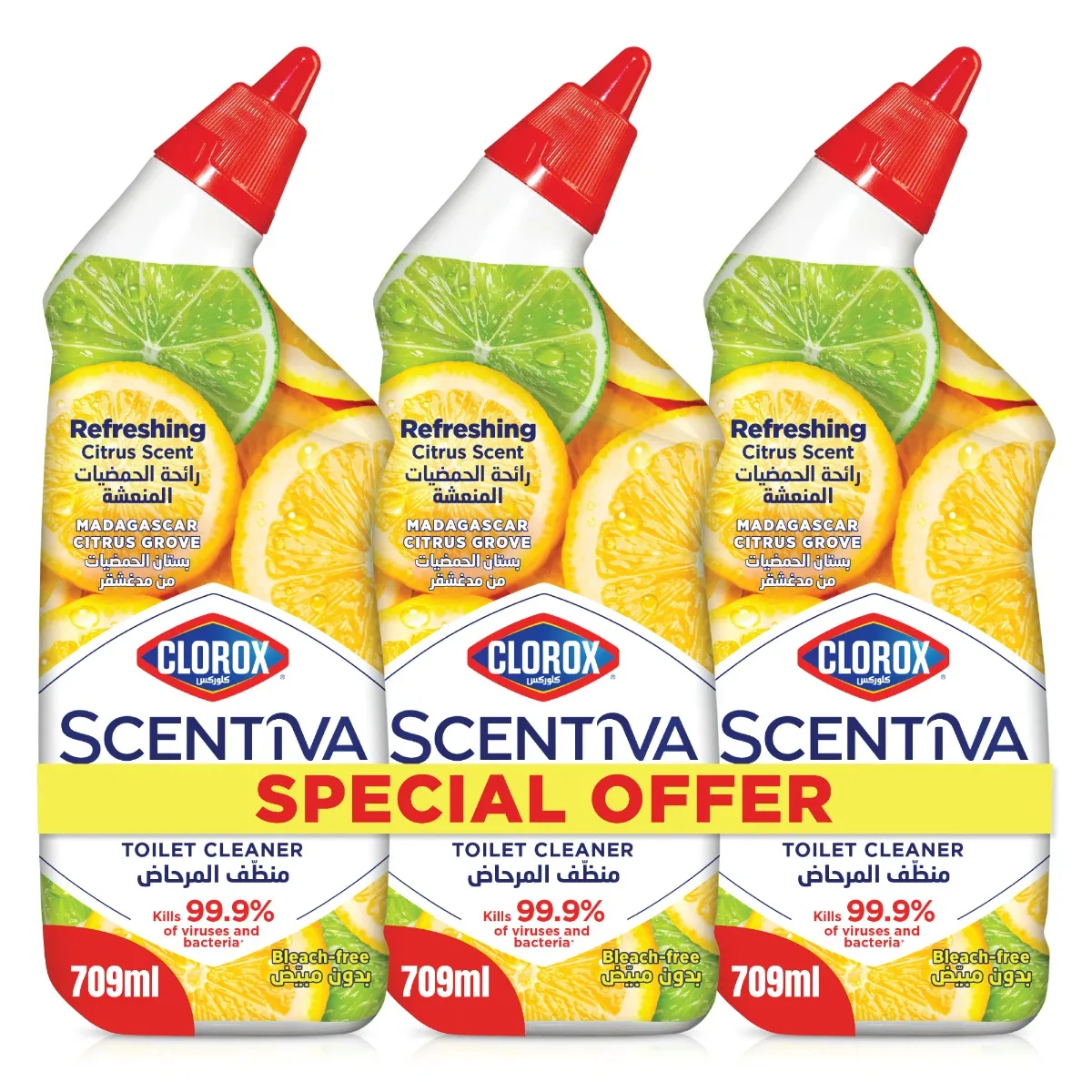 Clorox منظف مرحاض Scentiva مدغشقر سيترس غروف