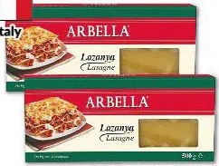 Arbella Lasagne Sheets
