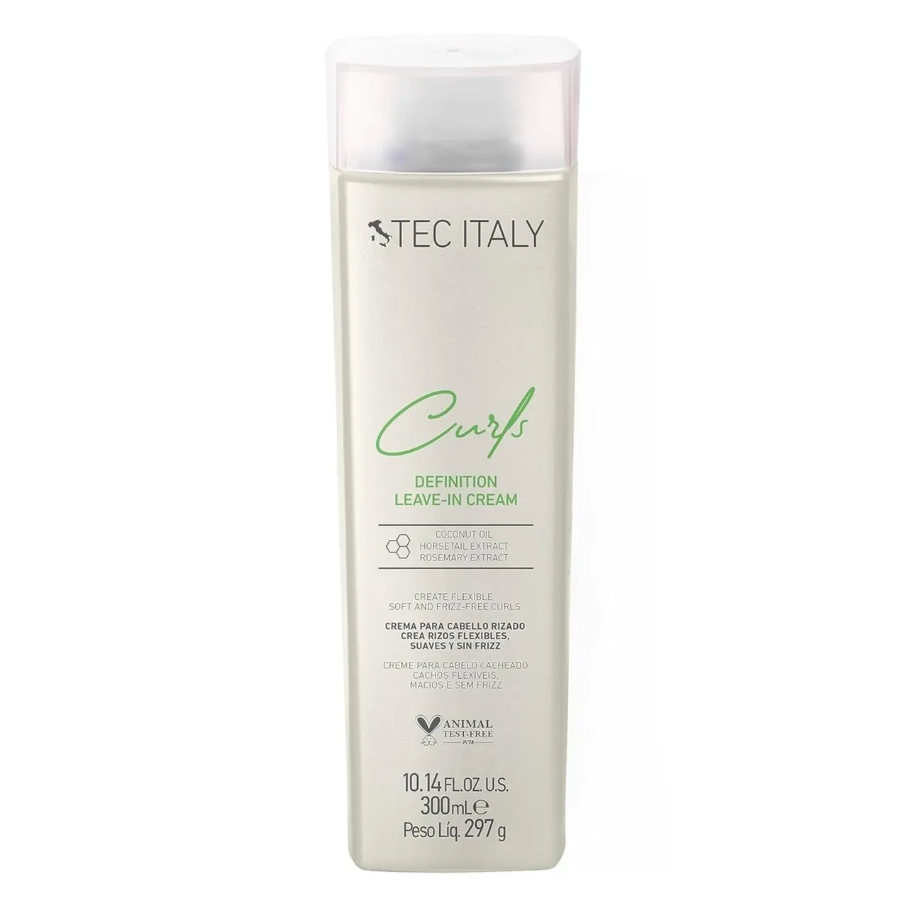 Tec Italy Curls كريم لييف إن لتحديد الكيرلز للشعر المجعد والمموج مرطب تحكم بالتجعد ثبات ناعم يحدد الكيرلز ويضيف لمعانا ونعومة خفيف للاستخدام اليومي 10.14 fl oz