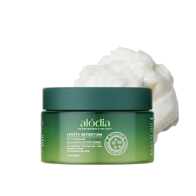 Alodia Anti-Breakage Nourishing Butter Creme - Curl Defining Hair Cream, Tree Nut-Free, Lightweight, Moisturizing Hair Butter for Flexible Hold and Hydration - 8.5 oz