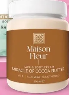 Maison Fleur كريم الوجه والجسم بمعجزة زبدة الكاكاو