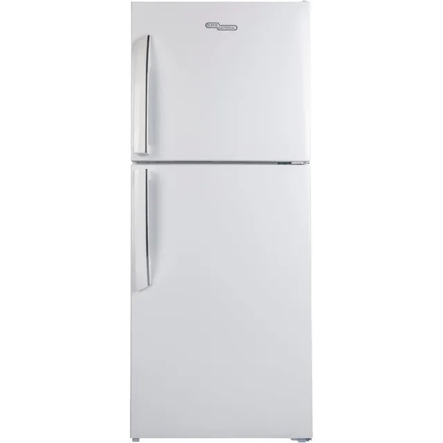 Super General Double Door Refrigerator, White, SGR255E