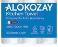 Alokozay منشفة مطبخ رول بطبقتين الوكوزاي