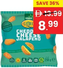 Leduc Frzn Cheddar Cheese Jalapenos