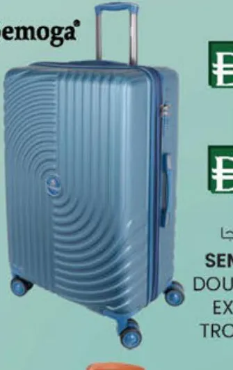 Semoga Abs Double Zipper Expandable Trolley Lj104