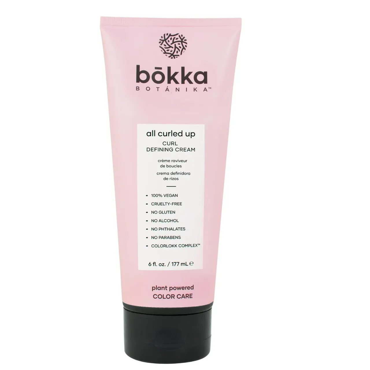 Bokka Botanika كريم تحديد التجعيدات All Curled Up للعناية باللون بمكونات نباتية 6oz/