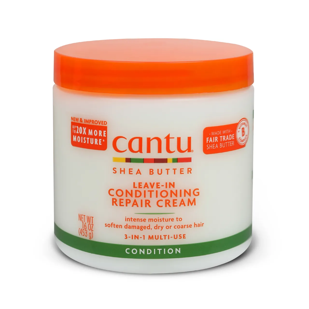 Cantu كريم إصلاح وترطيب ليف-إن بزبدة الشيا
