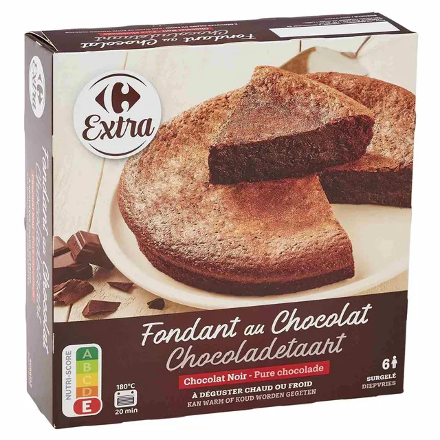 Carrefour Extra Dark Chocolate Fondant Cake