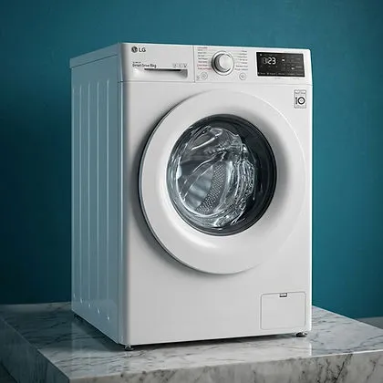 LG Front Load Steam Washing Machine white color F4R3TYG3W (International Version)
