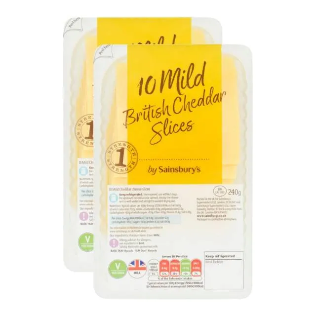 Sainsbury's Mild Cheddar Slices