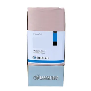 Decora شرشف مطاطي سادة D-Essentials مقاس 100x200cm بلون الخوخ