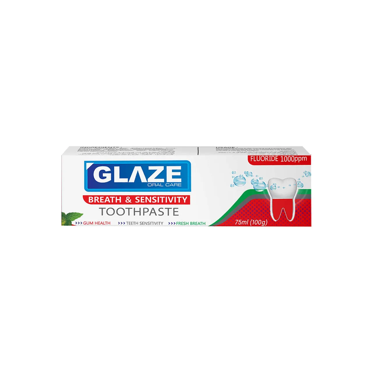 Glaze معجون أسنان للحساسية وانتعاش النفس