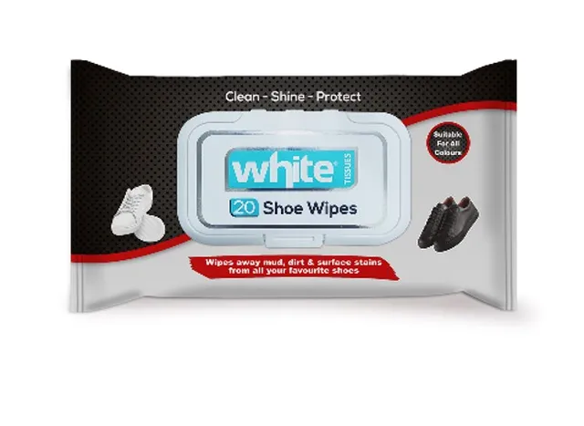 White Wet Wipes Shoes - 20's