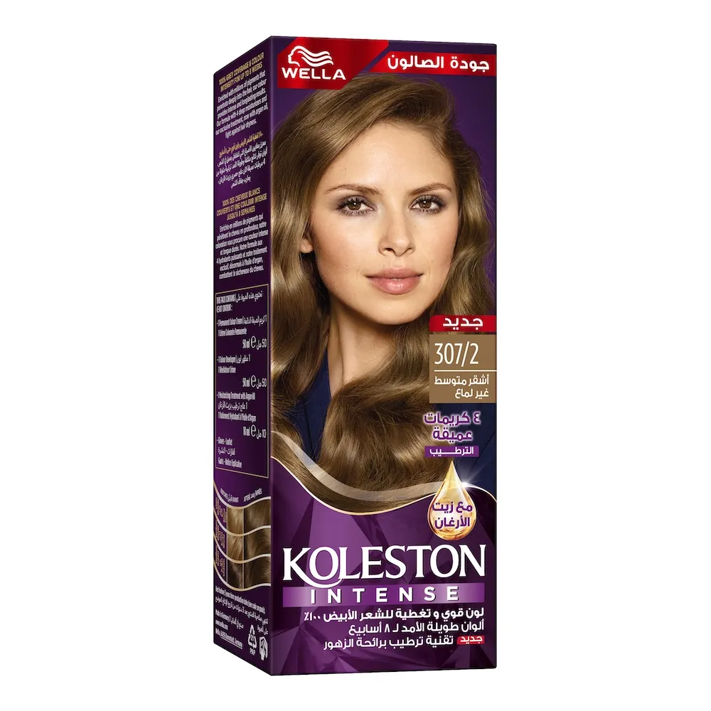 Wella صبغة شعر ويلا كولستون إنتنس 307/2 أشقر متوسط ​​مطفي