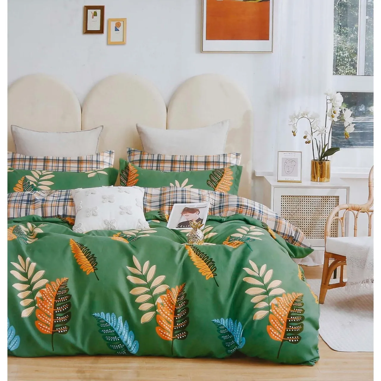 True شرشف سرير مقاس مزدوج، 3 pcs