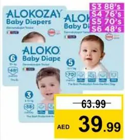 Alokozay Jumbo Baby Diapers S3/S4/S5/S6