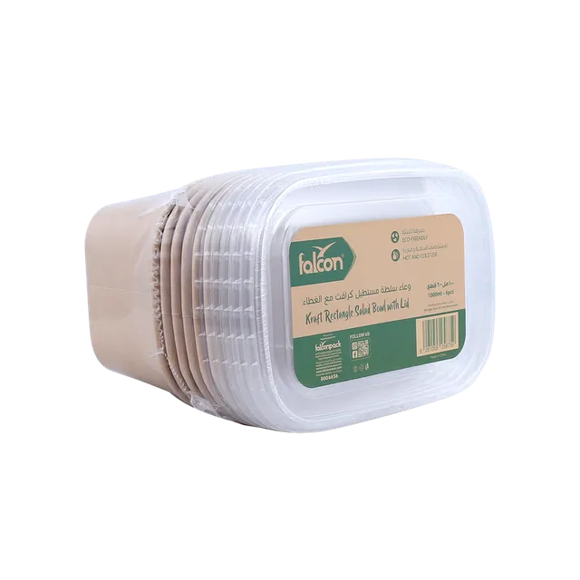 Falcon Kraft Salad Bowl1000ml - 6's
