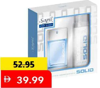 Sapil عطر صلب Edp + مزيل عرق