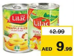 Lilac شرائح أناناس/فواكه استوائية في شراب خفيف ليلاك
