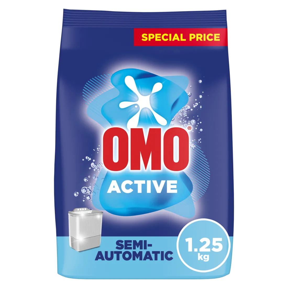 Omo مسحوق غسيل أكتيف للغسالات شبه الأوتوماتيك