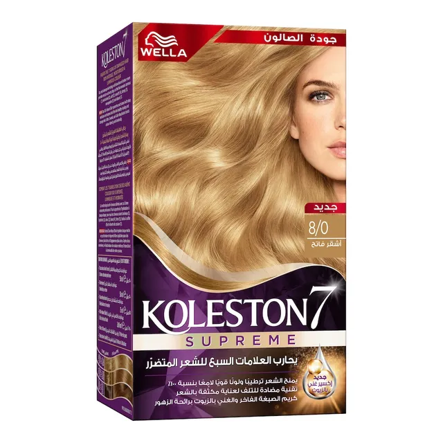 Wella Koleston Supreme Hair Color 8/0 Light Blonde