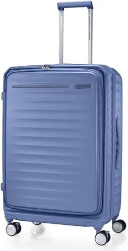 American Tourister حقيبة سفر Frontec Spinner مقاس 79 cm بلون Elemental Blue مع ضمان عالمي 3 سنوات