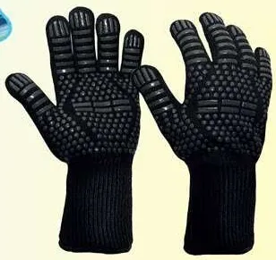 Flame-on Gloves BBQ Black