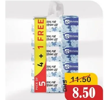 Richoos Facial Tissues Box 2 Ply