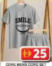 Core Mens Cord Set With Shorts