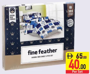 fine feather Double Bed Sheet Set