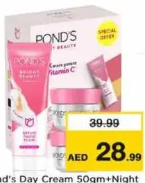 Pond's Day Cream + Night Cream + Facial Foam