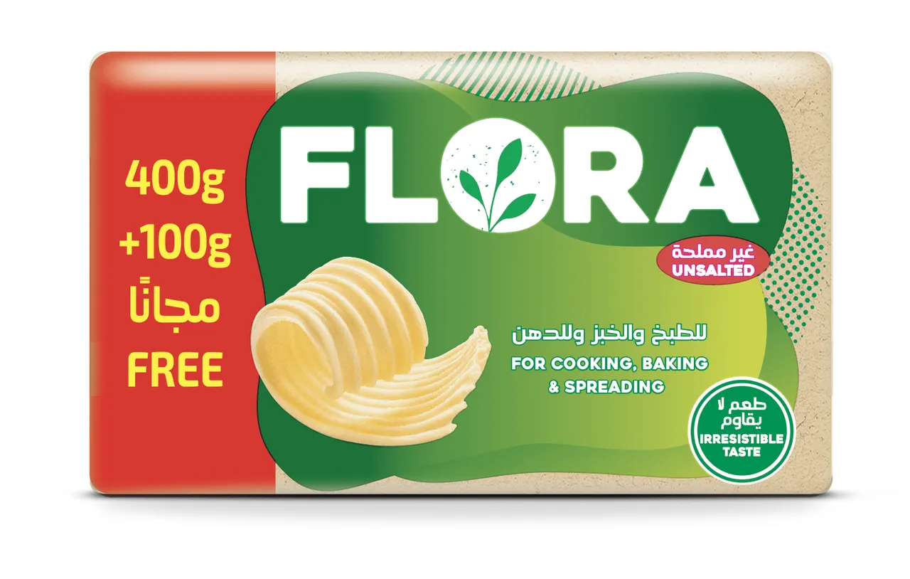 زبدة نباتية غير مملحة Flora