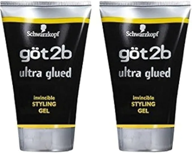 Got2B Ultra Glued Invincible Styling Gel, 1.25 Ounce (2 Pack)