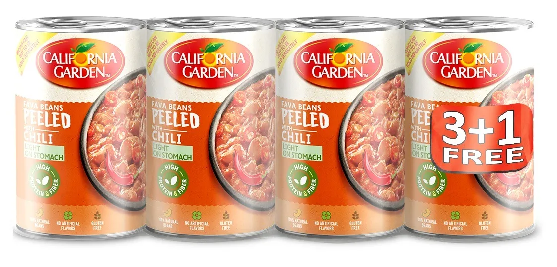 California Garden المزرعة بالفلفل الحار فول مدمس مقشور