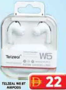 Telzeal سماعات إيربودز بلوتوث W5