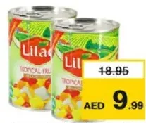 Lilac فواكه استوائية في شراب خفيف ليلاك