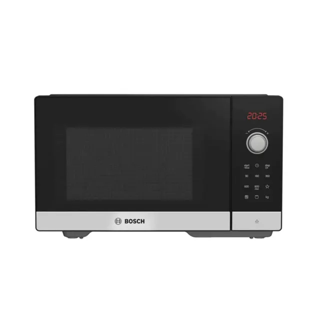 Bosch FEL053MS1M Microwave Oven, Stainless Steel, 900W, Built-in Display