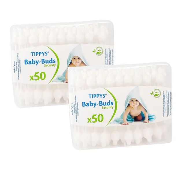 Tippys Cotton Tips For Baby - 2 x 50 Pcs