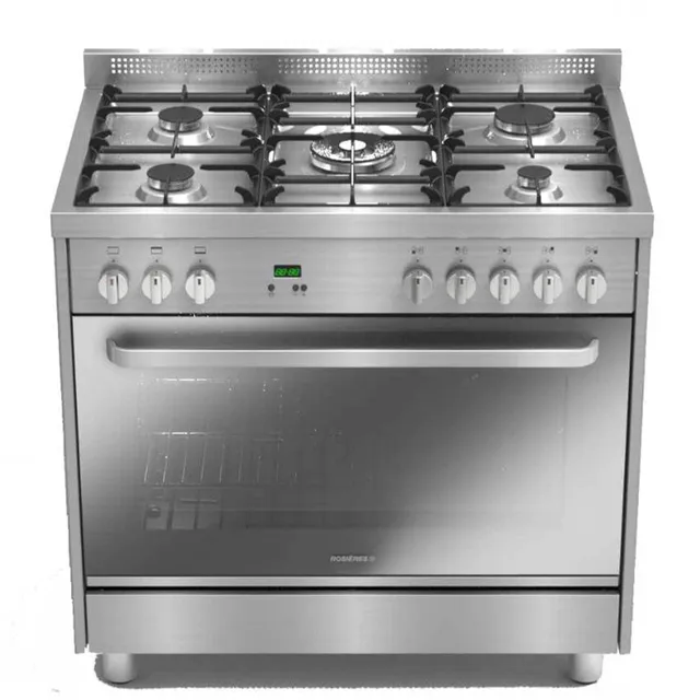 Candy 90cm Gas Cooker RGG95HXLPG - 5 gaz burner -Gaz oven - Gaz grill - Full safety - 3 Cast ir