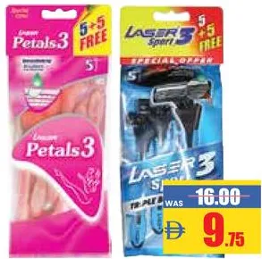 Laser Disposable Razor Petals 3/Sport 3