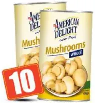 American Delight Mushrooms Whole