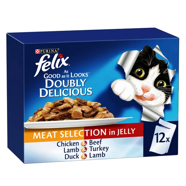 Felix Doubly Delicious Meat Selection Wet Cat Food