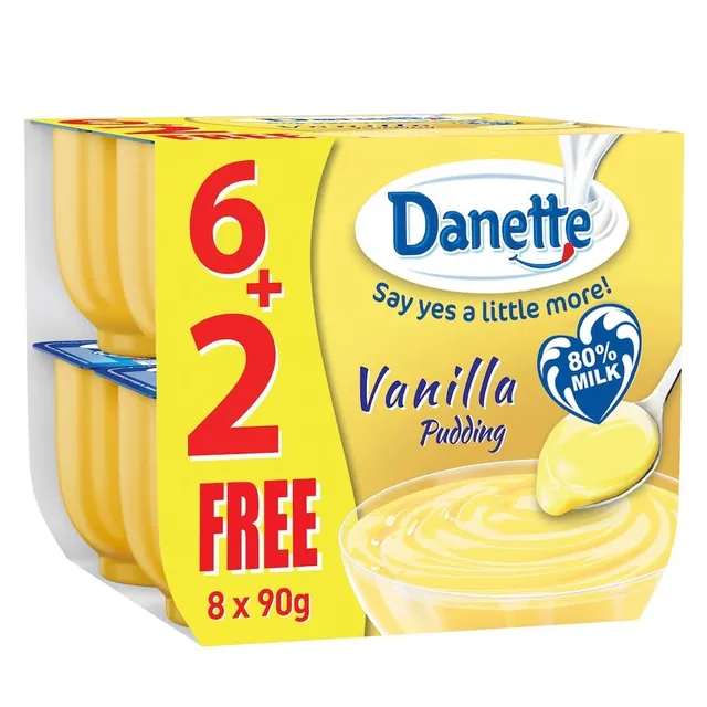 Danette Vanila X6Pc+2Pc Free