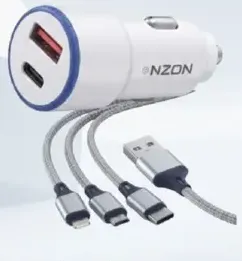 Nzon Car Charger USB + Type C